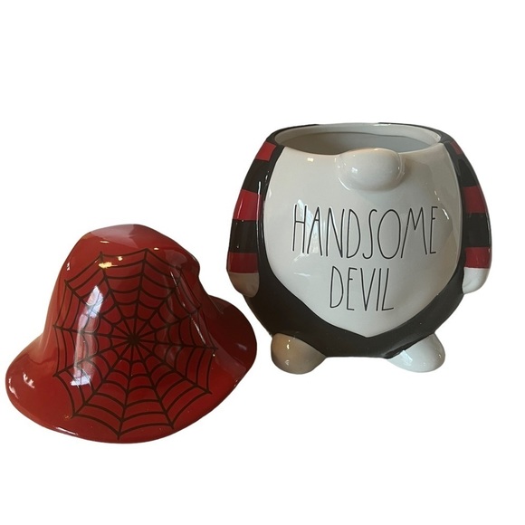 Rae Dunn Kitchen Gnome Artisan Collection Handsome Devil Cookie Jar Canister NEW - Picture 3 of 13